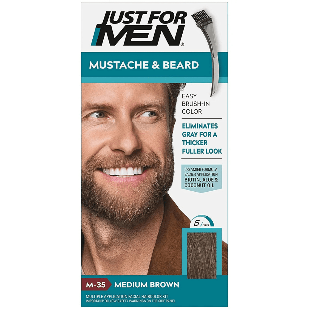 Just For Men Beard M35 Medium Brown Made in USA