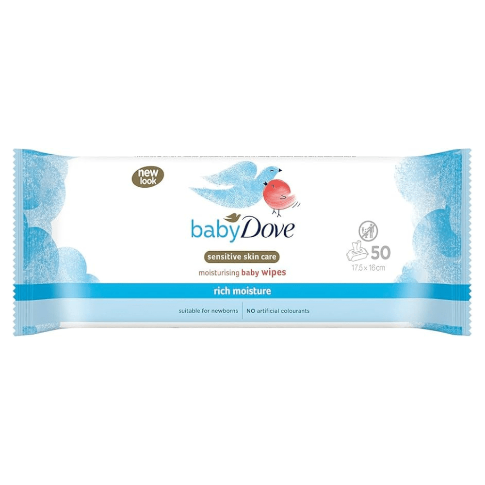 Dove Baby Wipes Sensitive Moisture 50's Made in UK
