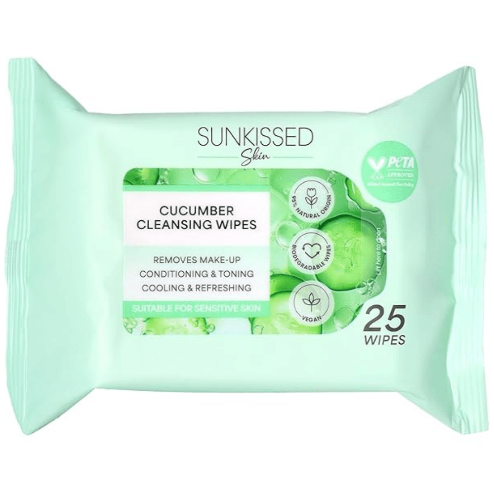 Beauty Formulas Facial Wipes Bio Cucumber 25's Made in UK