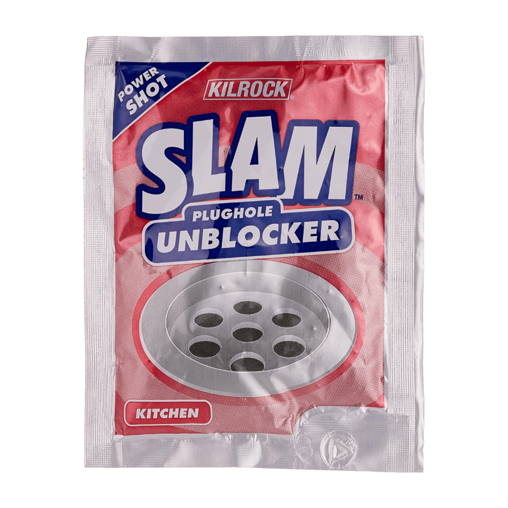Kilrock Slam Plughole Unblocker Kitchen 12 x 60Grm Made in UK