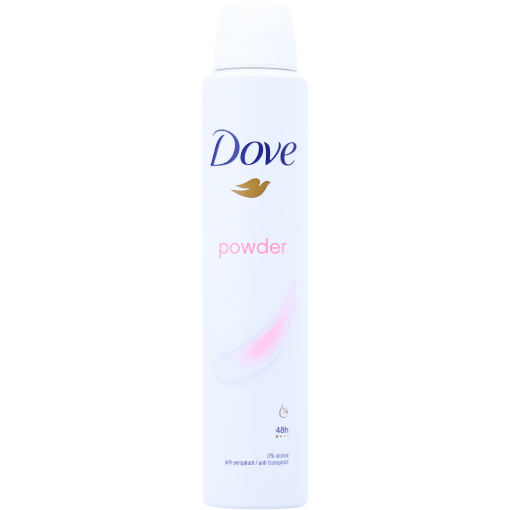Dove Women Antiperspirant Powder 200ML Made in UK