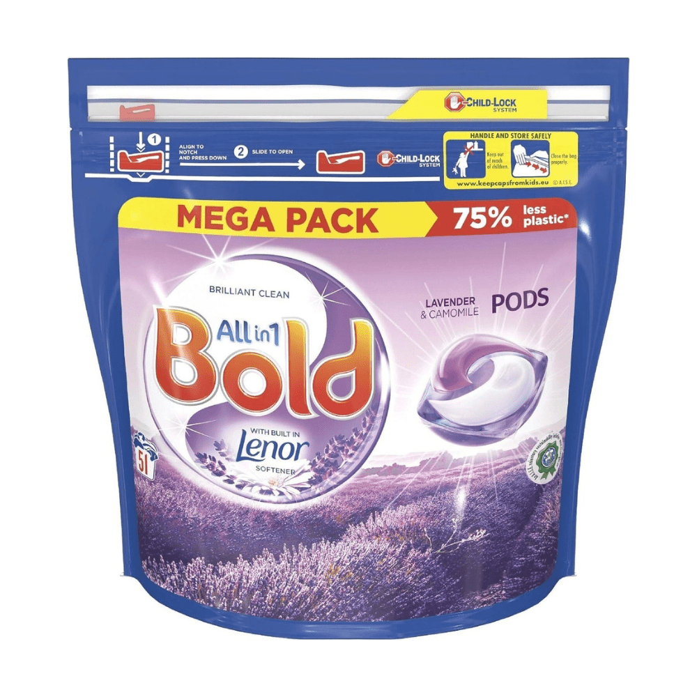 Bold Lavender and Camomile All-in-1 Pods 51's Made in France