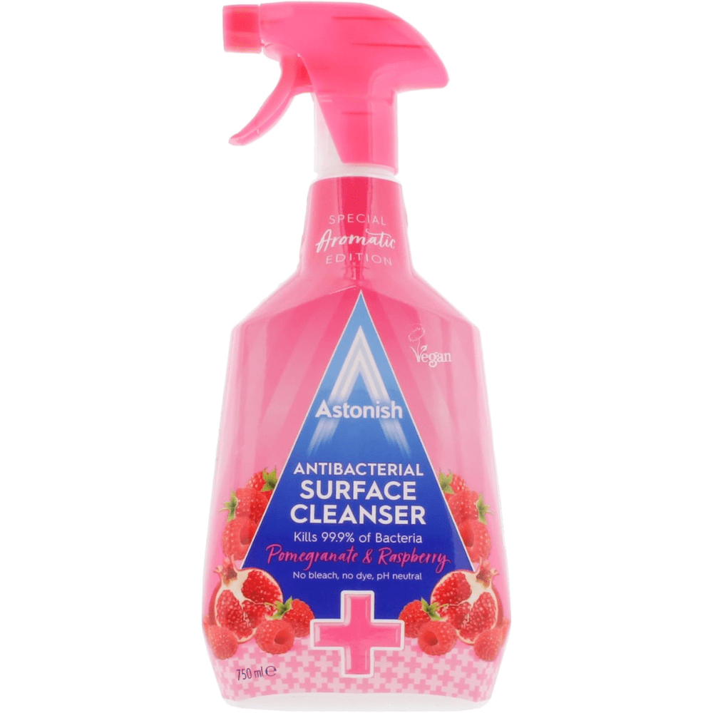 Astonish Pomegranate & Raspberry Antibacterial  Surface Cleaner 750ML Made in UK