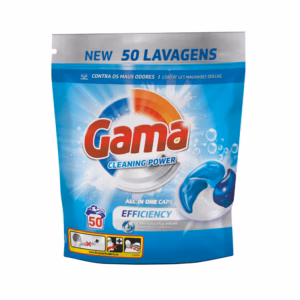 Gama Detergent Efficiency 50 Pods Made in Spain
