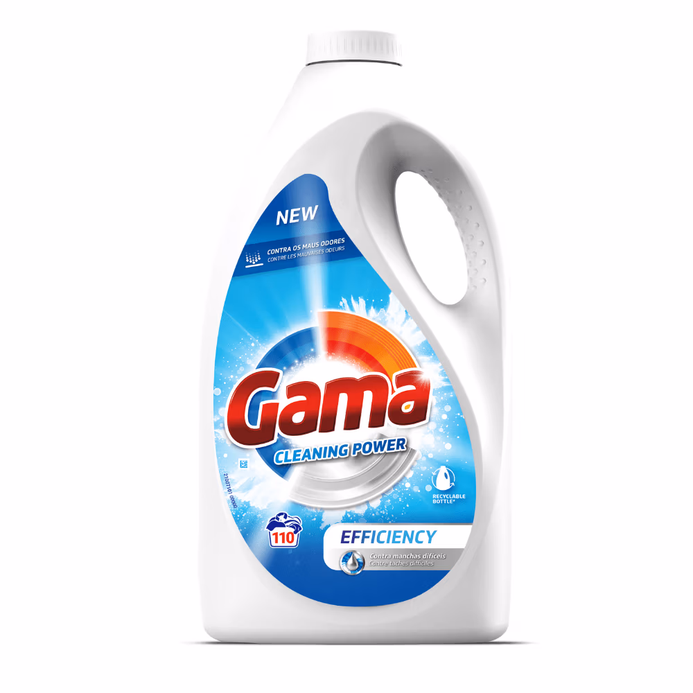 Gama Liquid Detergent Efficiency 4.95L 110 Wash Made in Spain