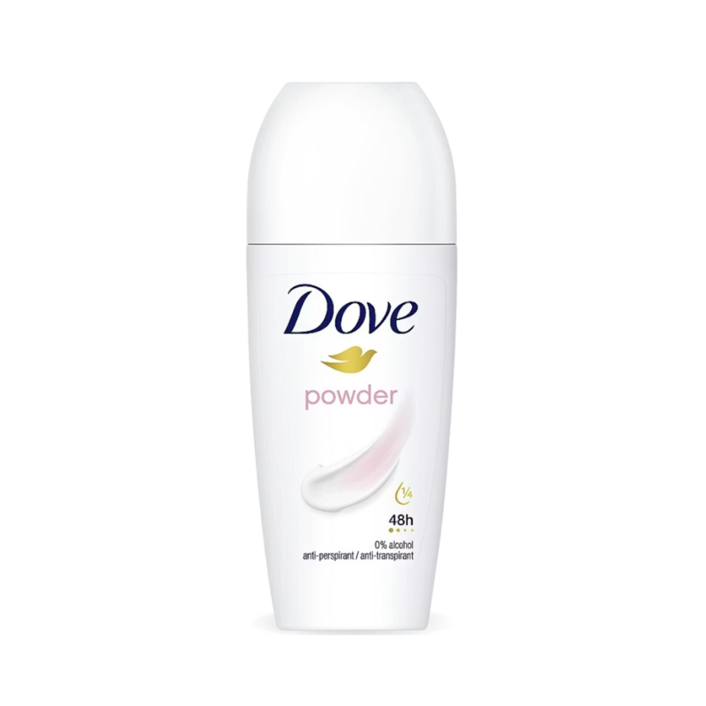 Dove Roll On Antiperspirant Powder 50ML Made in UK