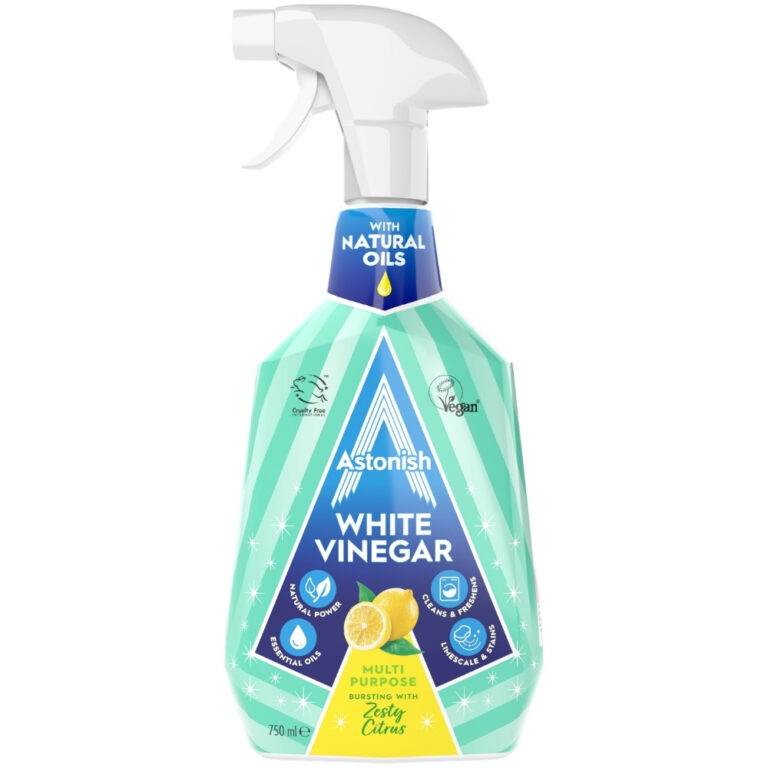 Astonish White Vinegar Zesty Citrus Vinegar Cleaner Multi-Purpose 750ML Made in UK